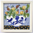 Blue Birds Bowl with Thistles