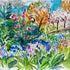 Bluebells and Blossom by Summer House