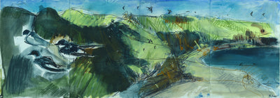 House Martins Gathering Mud