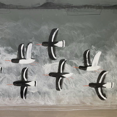 A Choppy Day For Oystercatchers