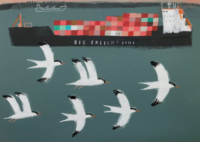 Terns Overlooking The Liner