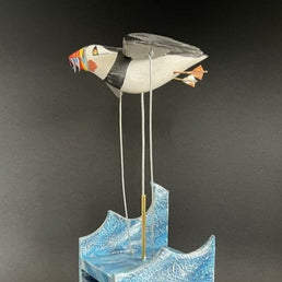 Single Flying Puffin Automaton I SOLD