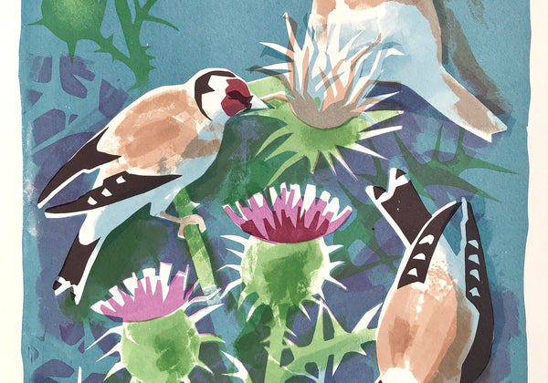 Thistle Goldfinches by Jane Smith