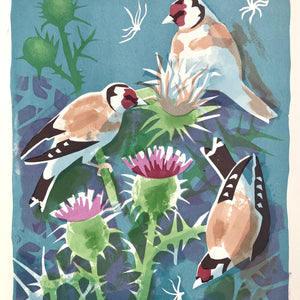 Thistle Goldfinches by Jane Smith