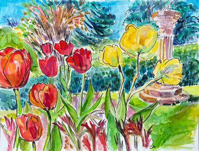 Tulips by Sundial