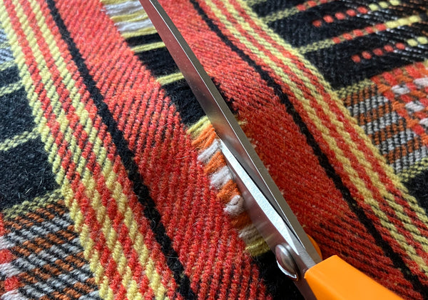 Woven Scarves in production by Helen Foot